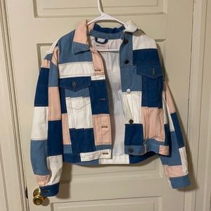 80s patchwork Jean jacket